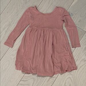 Little Sleepies Play Pink Long Sleeve Kids Dress